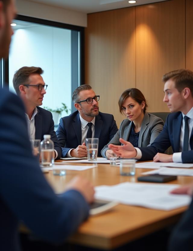 Candid shot of a corporate board meeting